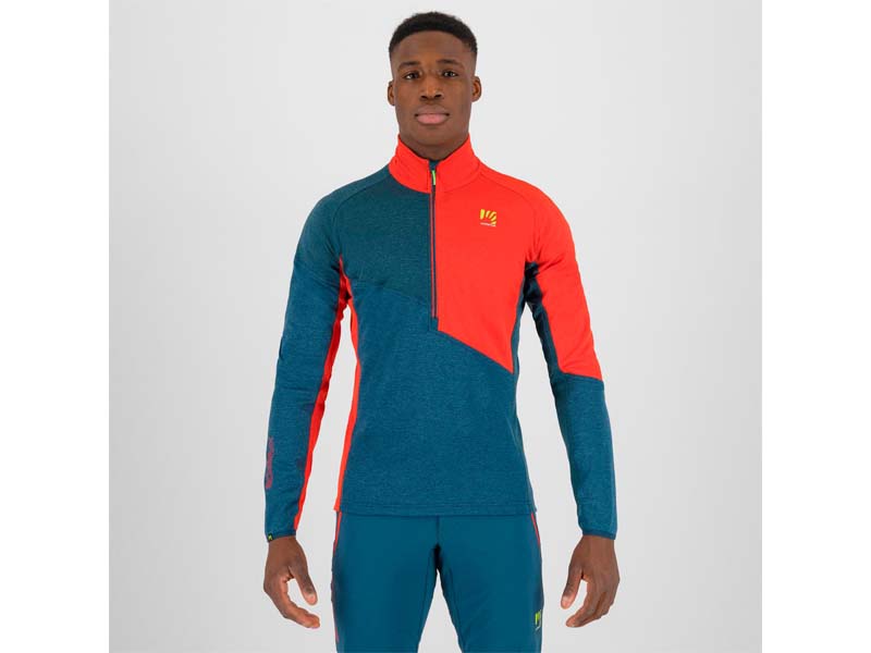 Federa Half Zip  Fleece - Rosso